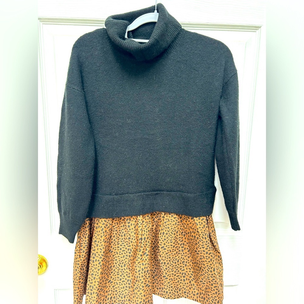 Brand new Girls Sz. L Gap Mixed Media sweater dress.